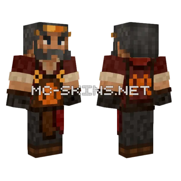 Community Forge Foreman Minecraft skin, front and back