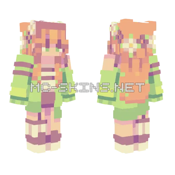 Community Gardens RCE Minecraft skin, front and back
