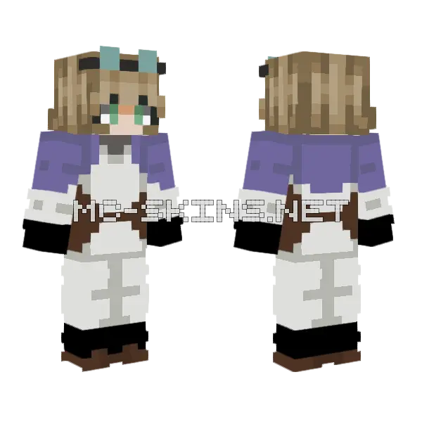 Completed Commission For U Cappucindoe Minecraft skin, front and back