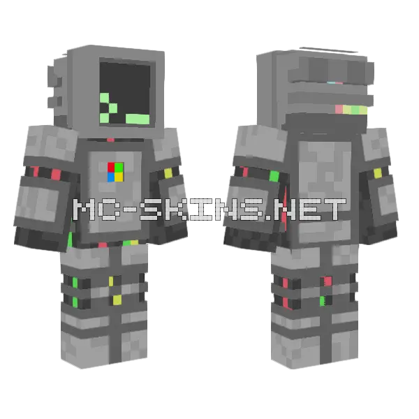 Computer Skin Minecraft skin, front and back