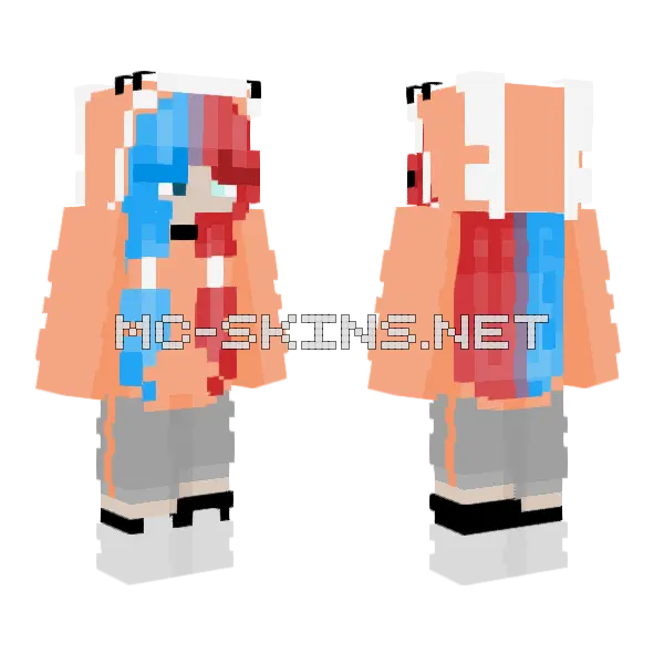 Coney Minecraft skin, front and back