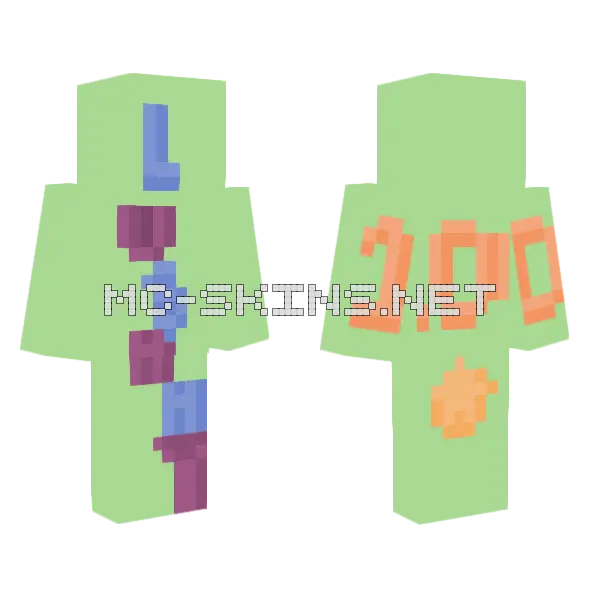 Congrats Lushyy Minecraft skin, front and back