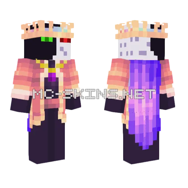 Conquering The Voices Minecraft skin, front and back