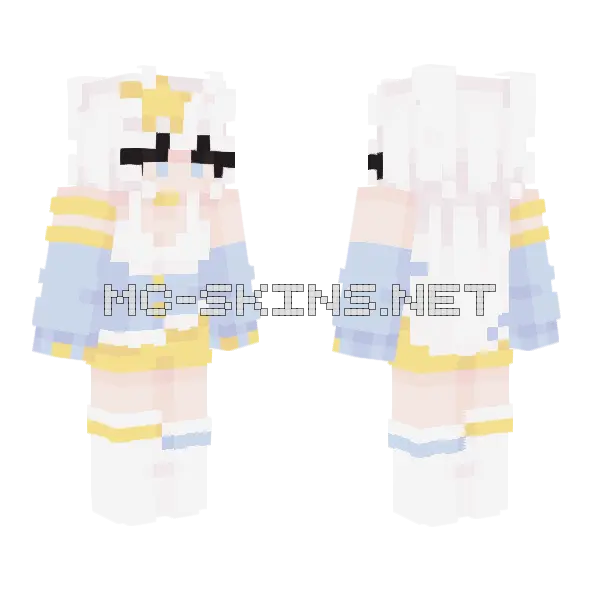 Constalasha Purrsona Minecraft skin, front and back