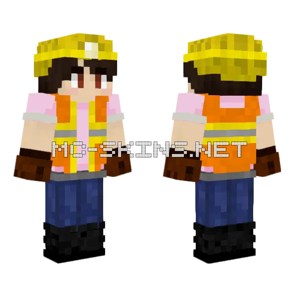Constructor 01 Minecraft skin, front and back