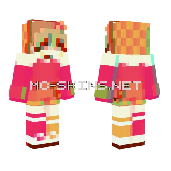 Consumed Rce Minecraft skin, front and back