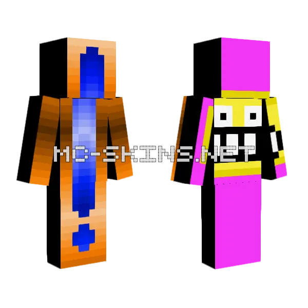 Contest Announcements Minecraft skin, front and back