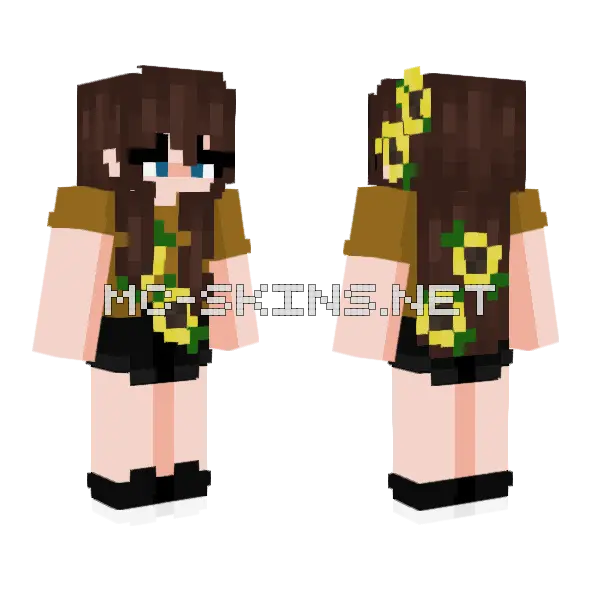 Contest Summer Minecraft skin, front and back