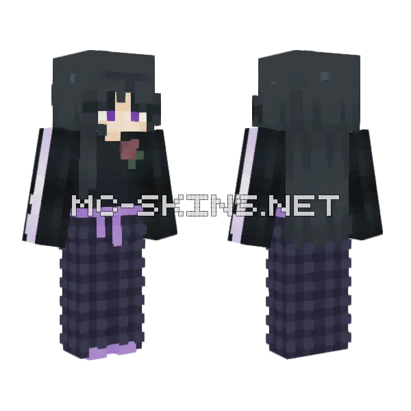 Cooki Fsce Minecraft skin, front and back