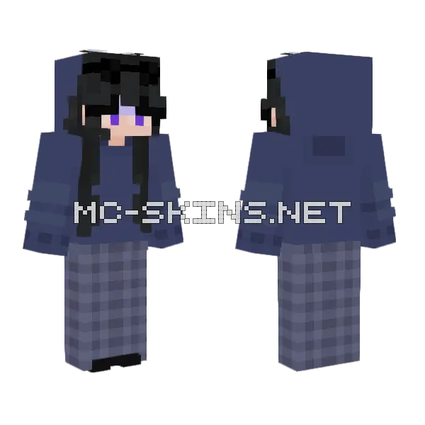Cooki Monster Minecraft skin, front and back