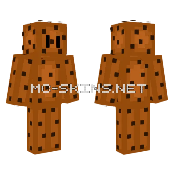 Cookie With Eyes Minecraft skin, front and back