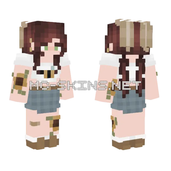 Cookielover0429 Girl Minecraft skin, front and back