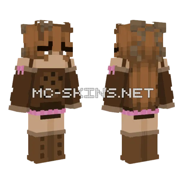 Cookies For All Minecraft skin, front and back