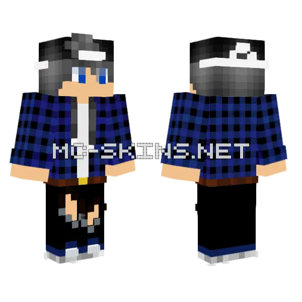 Cool Boy Minecraft skin, front and back
