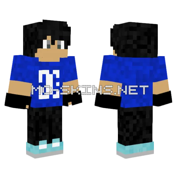 Cool Boy Minecraft skin, front and back