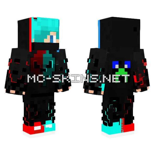 Cool Boy Skin Minecraft skin, front and back