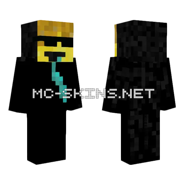 Cool Emoji Skin Minecraft skin, front and back