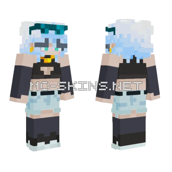 Cool Fit Found Minecraft skin, front and back