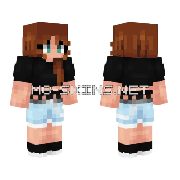 Cool For The Summer Minecraft skin, front and back