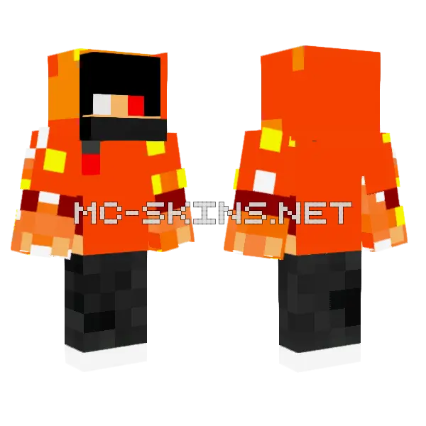 Cool Gamer Boy Minecraft skin, front and back