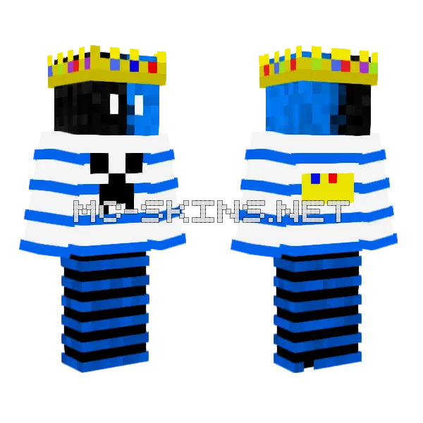 Cool Guy Christmas Edition Minecraft skin, front and back