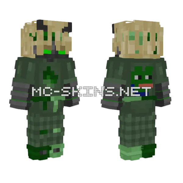 Cool Guy Robot Upgraded Minecraft skin, front and back