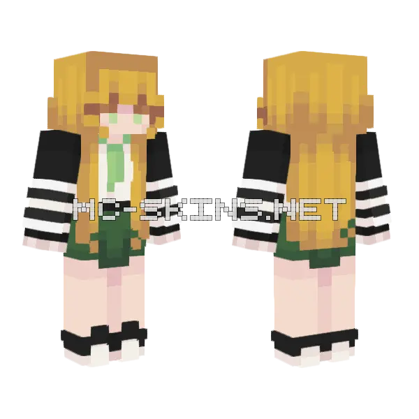 Cool Kids Fit In Minecraft skin, front and back