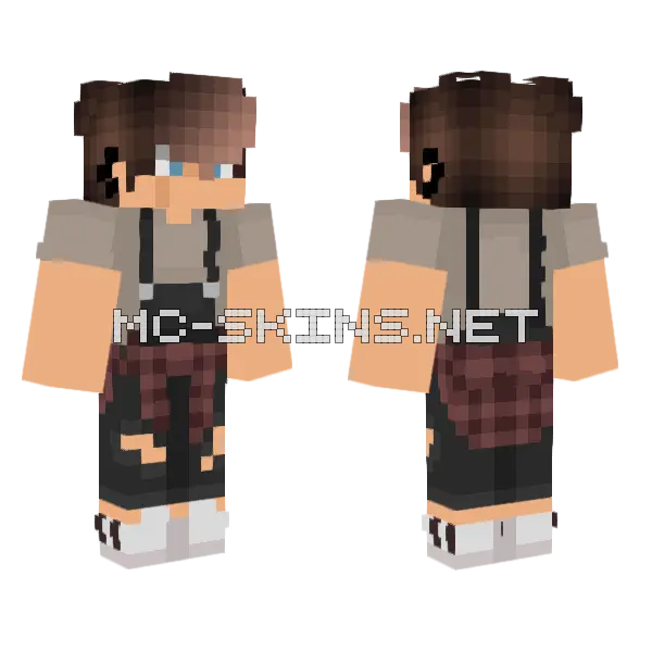 Cool Not A Look Minecraft skin, front and back