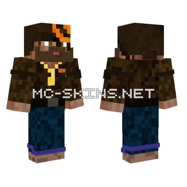 Cool Steve Minecraft skin, front and back