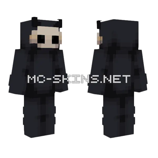 Coolliooo Black Outfit Minecraft skin, front and back