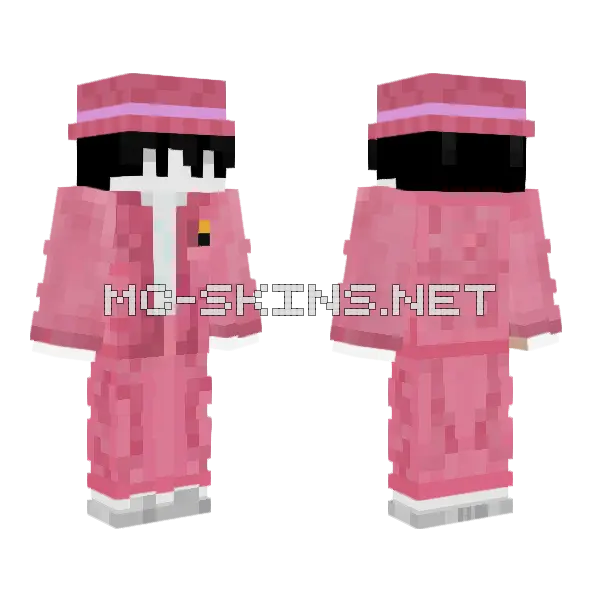 Coquitapink Minecraft skin, front and back