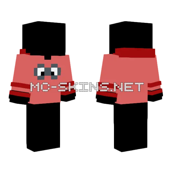 Coral Hoodie Soul Crafters Minecraft skin, front and back