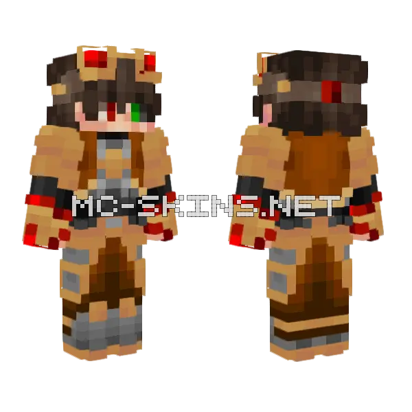 Corin Vale Broken Knight Minecraft skin, front and back