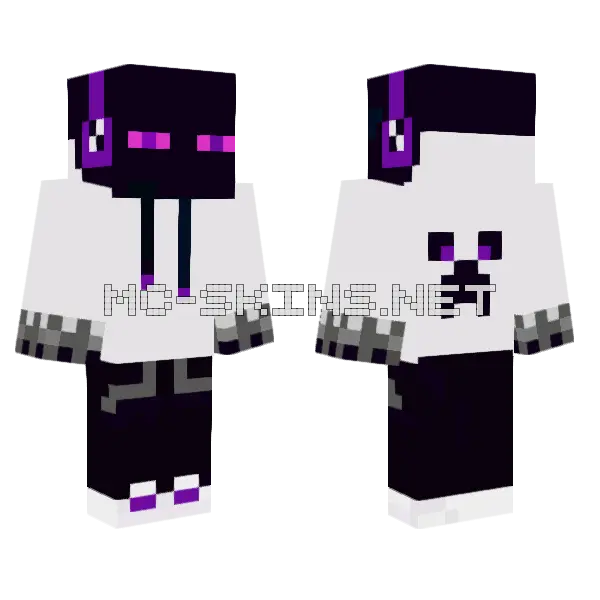 Coringa Streamer Minecraft skin, front and back