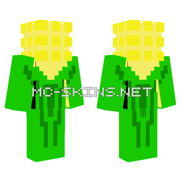 Corn Skin Minecraft skin, front and back