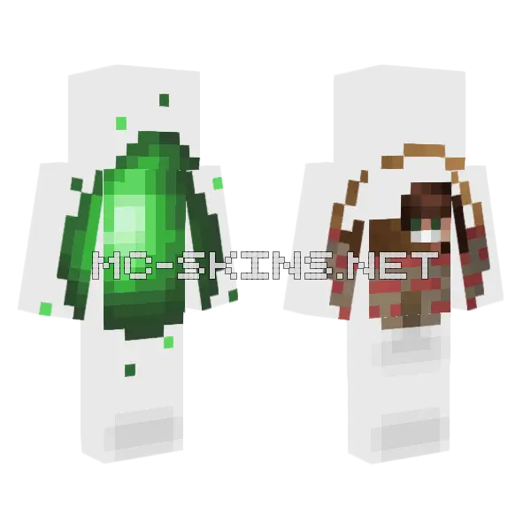 Corona Egg Stay Home Minecraft skin, front and back