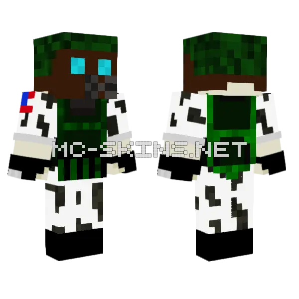 Corporal Adrian Shephard Minecraft skin, front and back