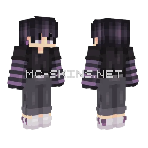 Corrupted Boy Skin Minecraft skin, front and back