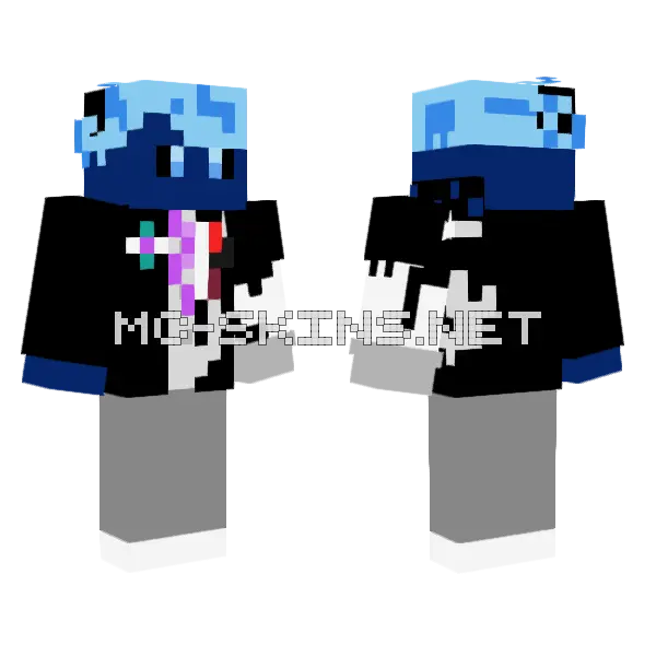 Corrupted By Soul Minecraft skin, front and back