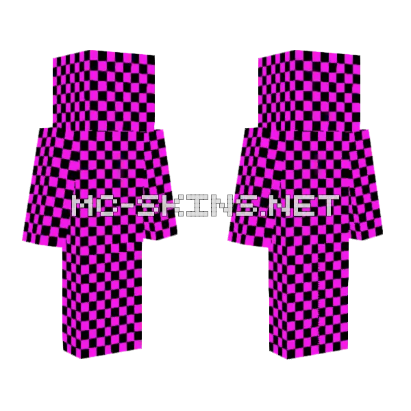 Corrupted Cloud Skin Minecraft skin, front and back