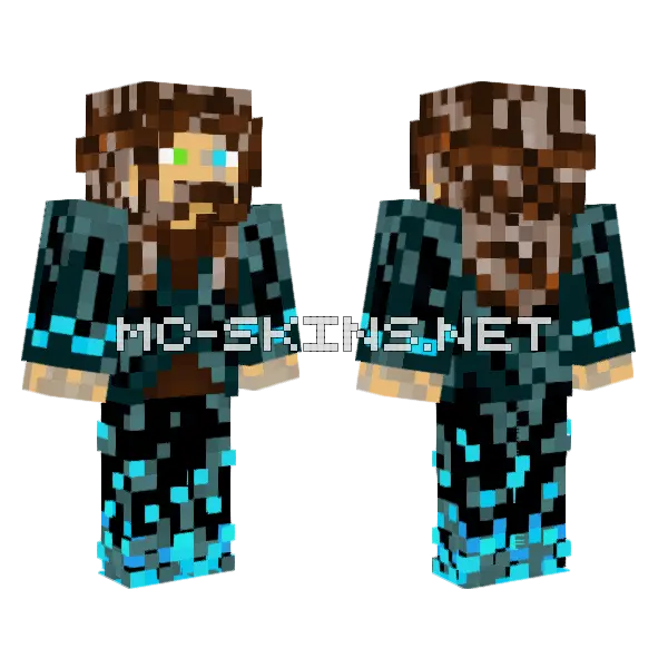 Corrupted Human Guild Skin Minecraft skin, front and back