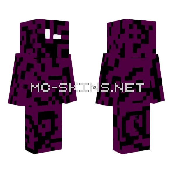 Corrupted Mind Minecraft skin, front and back