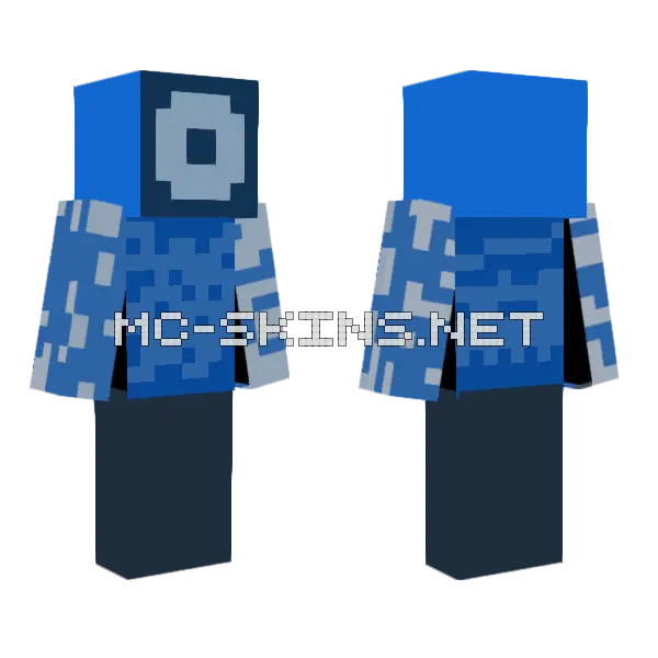 Corruption Minecraft skin, front and back