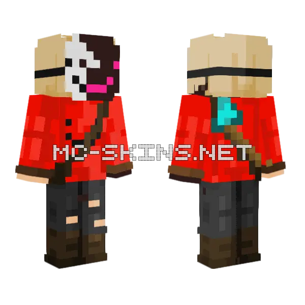 Corrupto Dream Nightmare Minecraft skin, front and back