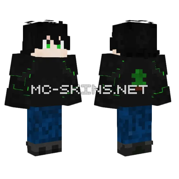 Cory Kelvin Miller Minecraft skin, front and back