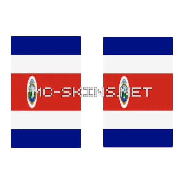Costa Rica Flag cape, outside and lining