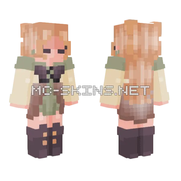 Cottage Stew Recipe Minecraft skin, front and back