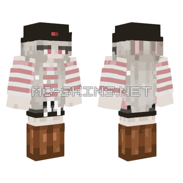 Cotton Bunny Outfit, front and back