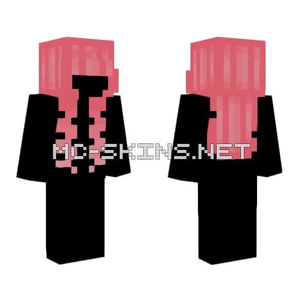 Cotton Candy Minecraft skin, front and back