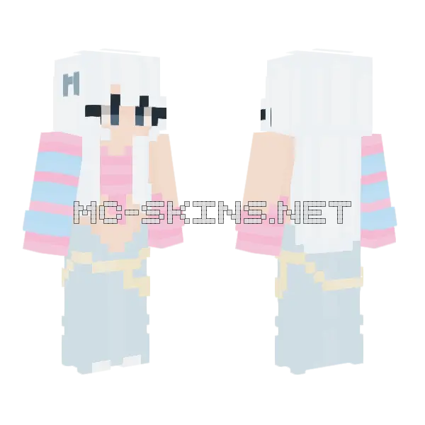Cotton Couture RCE Minecraft skin, front and back